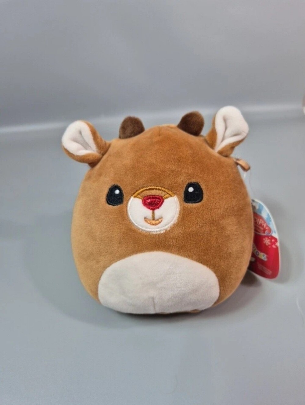 Squishmallows Rudolph the Red-Nosed Reindeer Brown Plush Reindeer 2021